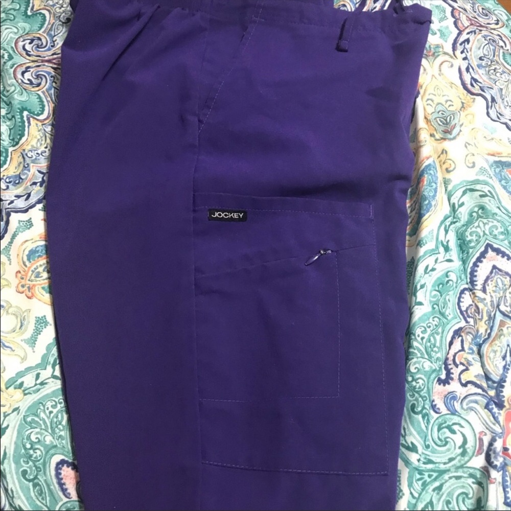 Purple jockey scrub pants XS TALL